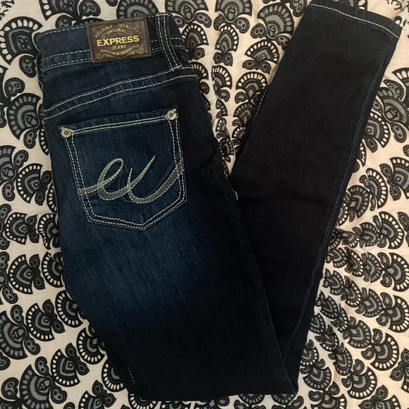 Express Jeggings - size 8 - dark blue - Picture 2 of 3